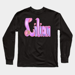 Lilian Girls and womens Personalized Custom name Lilian Long Sleeve T-Shirt